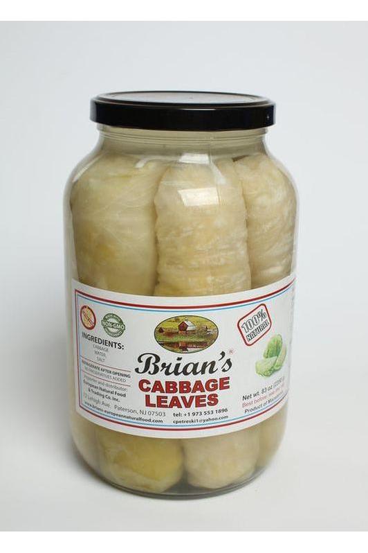 Brian’s European Natural Products - CABBAGE LEAVES - 1.7kg