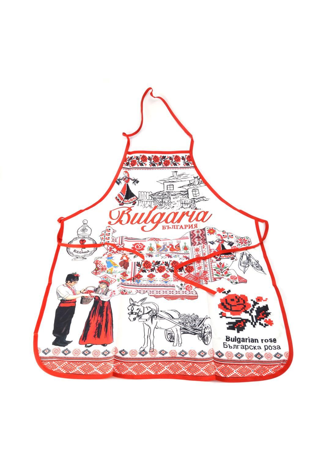 BULGARIA - Folklore Print - Chef's APRON