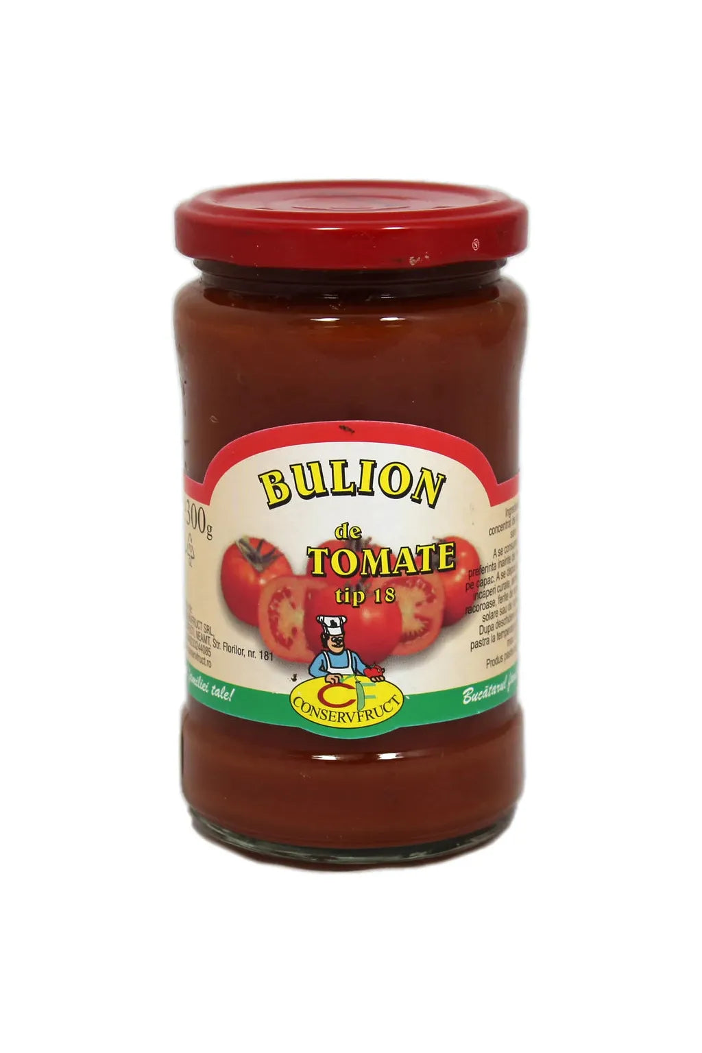 Tomato Puree - Bulion de Tomate - 18% - Conservfruct
