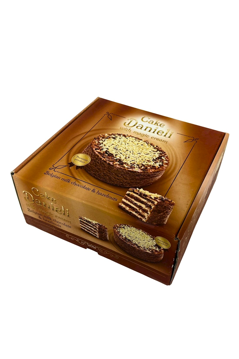Cake DANIELI - with Magic Cream & BELGIAN MILK CHOCOLATE & Hazelnuts - 1.6kg