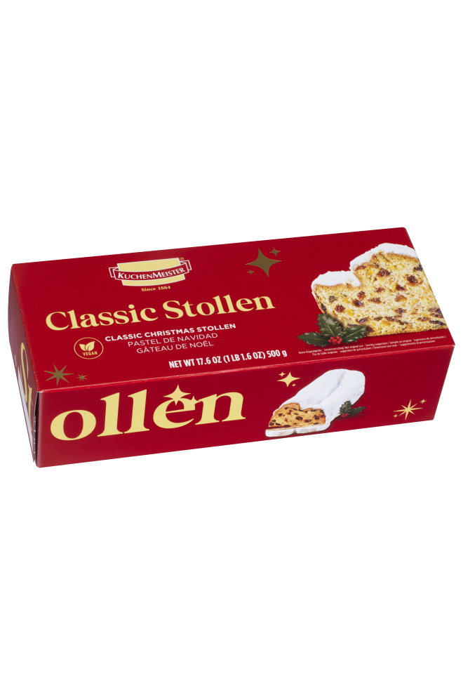 KUCHENMEISTER - Classic Christmas Stollen with Raisins - 500g