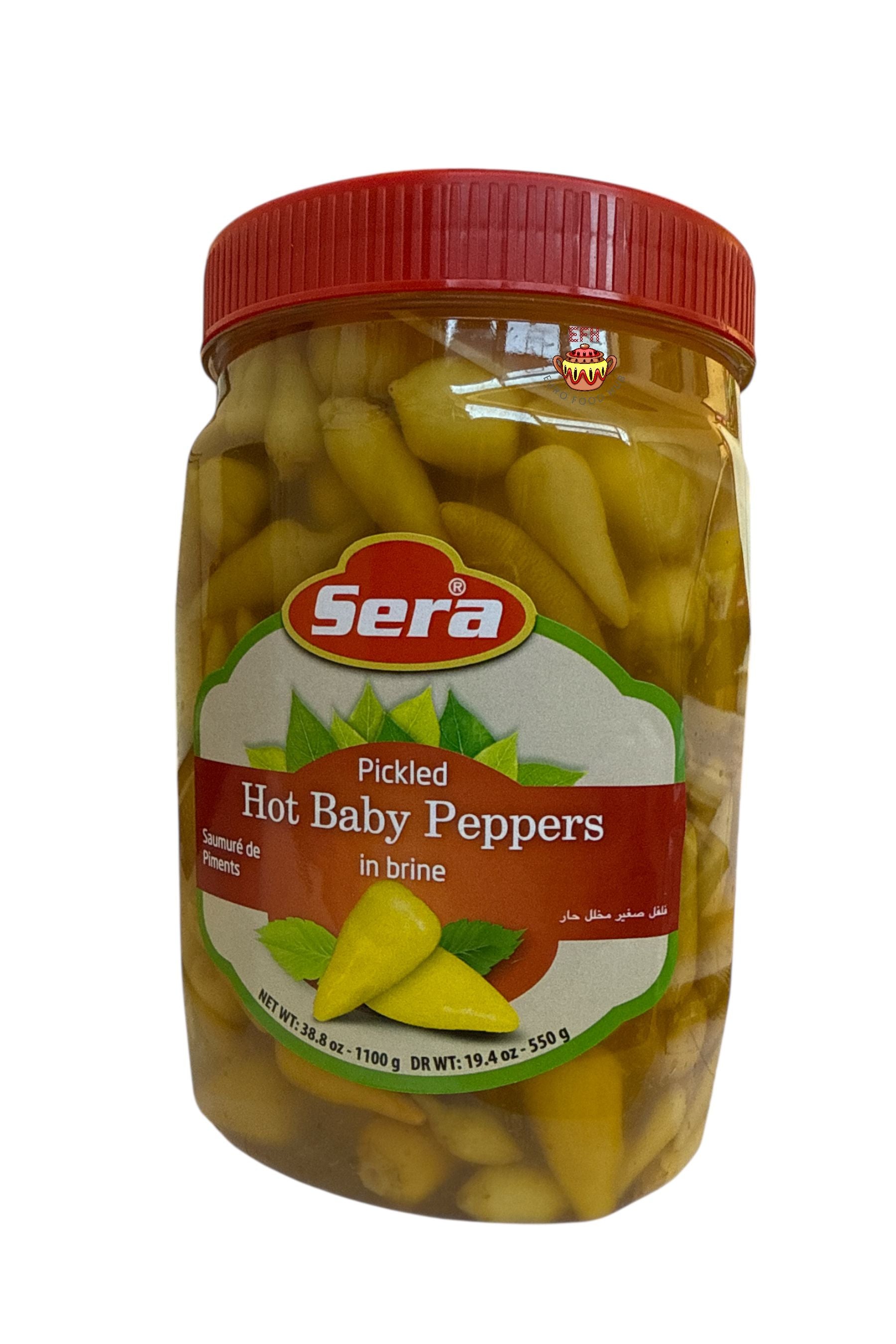Sera - HOT Baby Peppers in Brine - 1100g - PVC