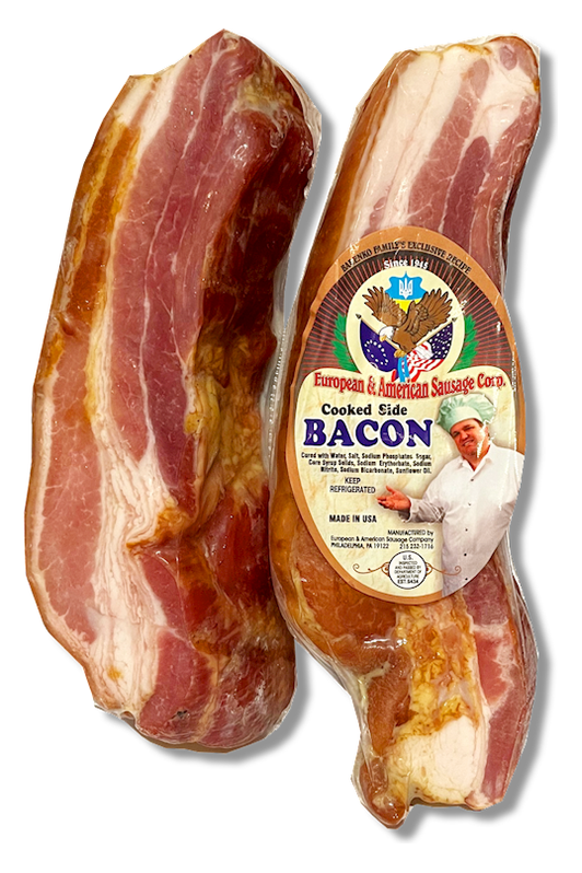 Cooked Side BACON Bochek - European & American Sausage Corp