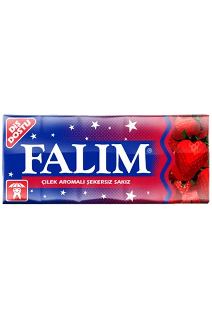 FALIM - Turkish Chewing Gum - STRAWBERRY - 7g