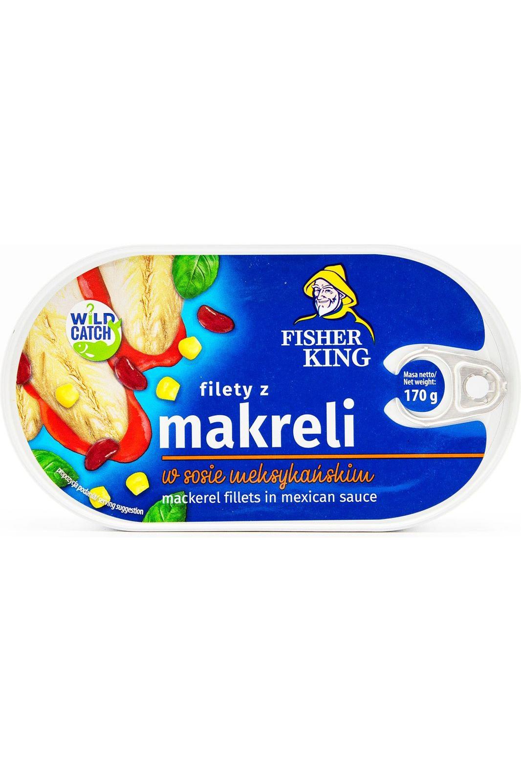 Mackerel Fillets in Mexican Sauce - Fisher King - 170g