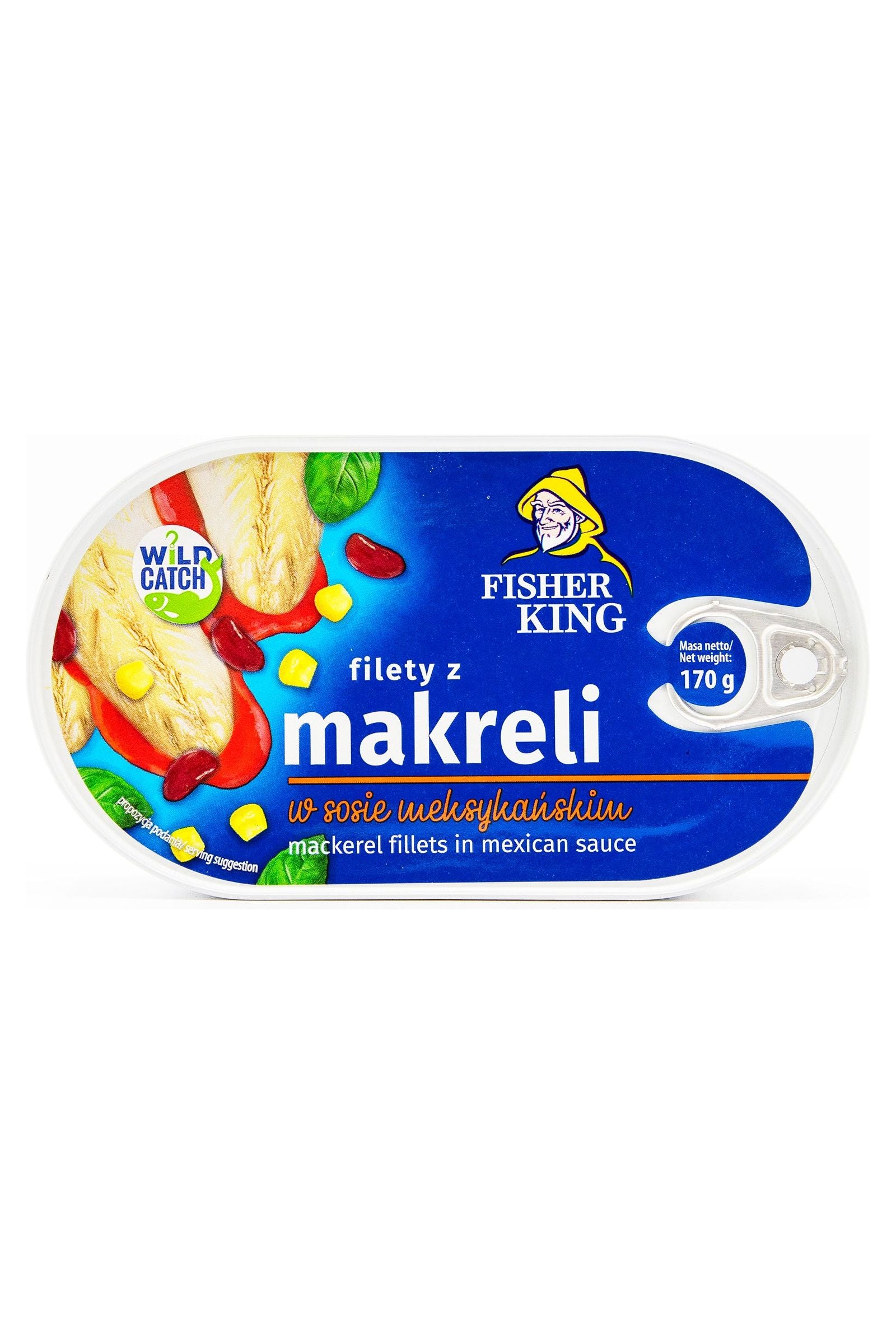 Mackerel Fillets in Mexican Sauce - Fisher King - 170g