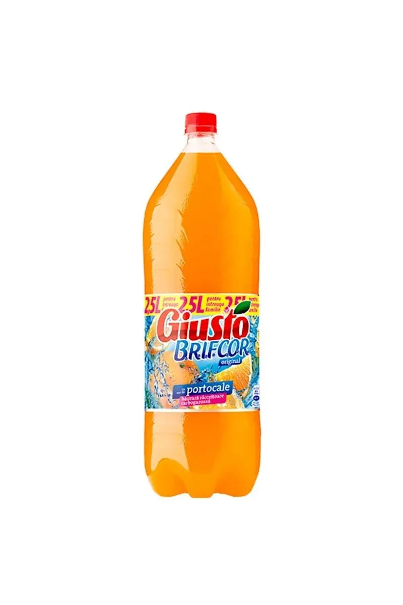 Giusto BRIFCOR & Orange Carbonated Soft Drink - 2.5 L