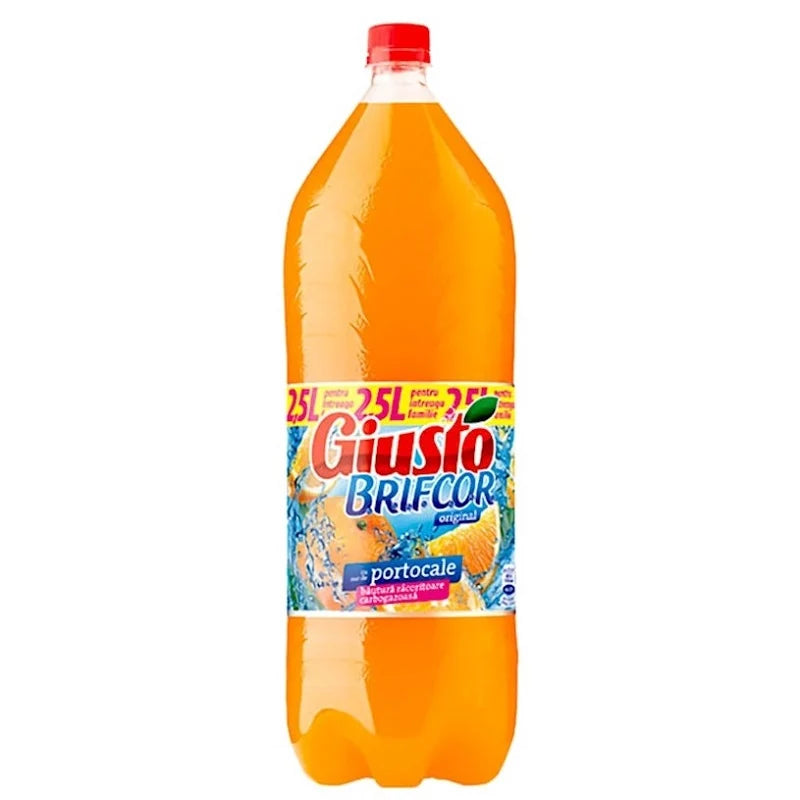 Giusto BRIFCOR & Orange Carbonated Soft Drink - 2.5 L