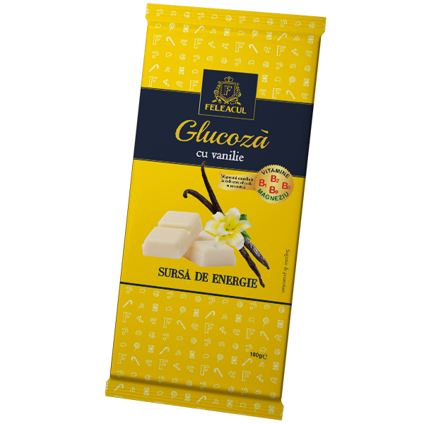 Feleacul GLUCOSE Bar - Glucoza - VANILLA - 100g