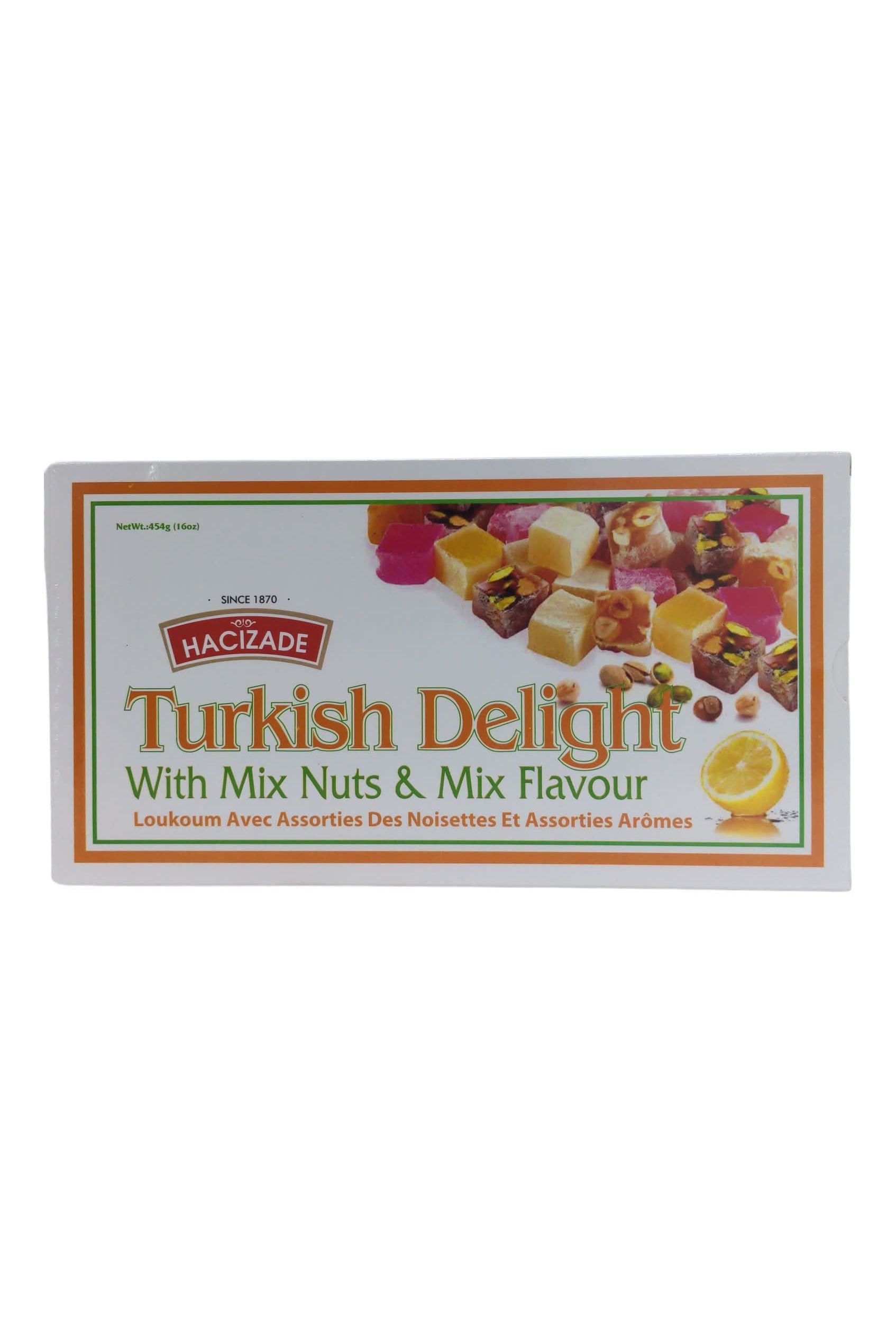 Hacizade - TURKISH DELIGHT - Mixed Nuts & Mix Flavour - 454g
