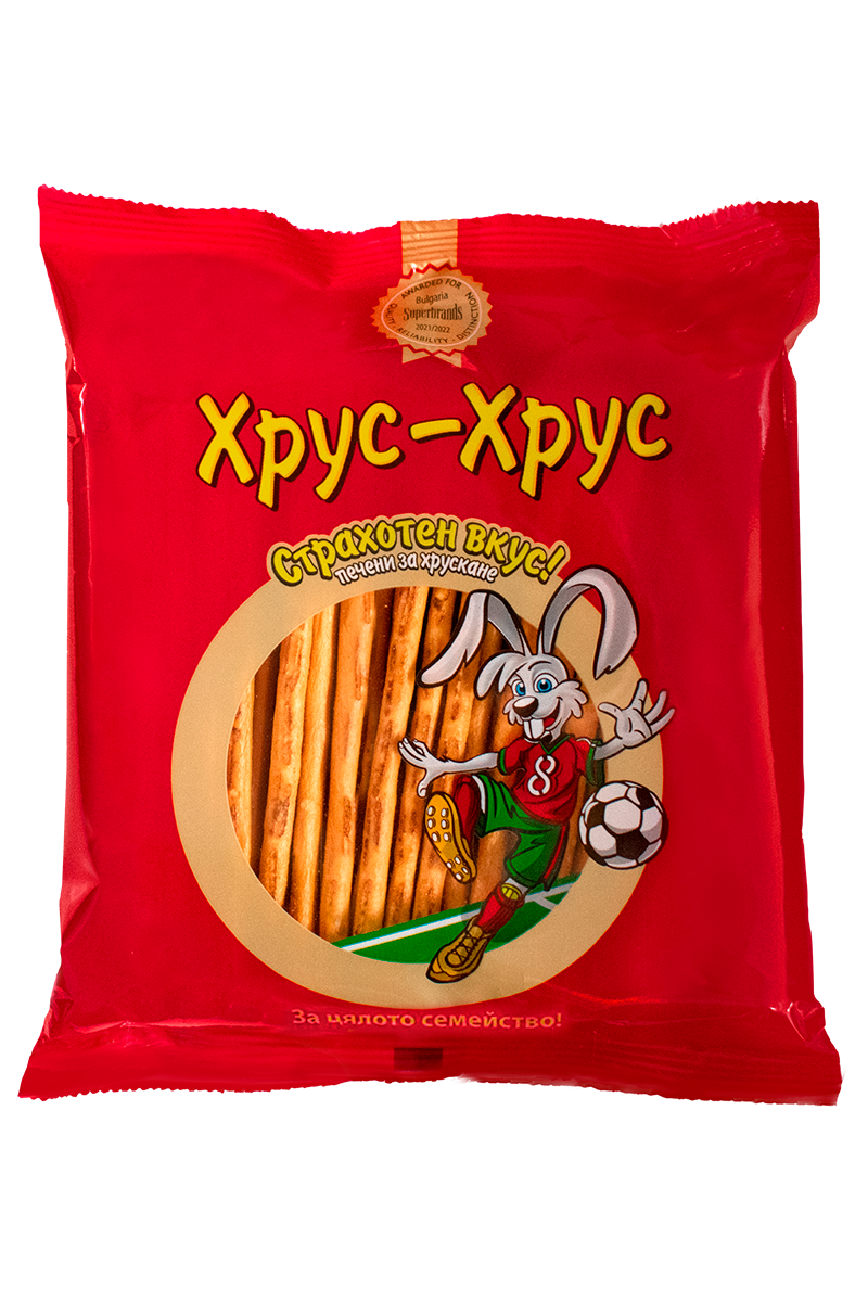 "HRUS HRUS " Bulgarian Pretzels SOLETI (Saltsticks) - 150g
