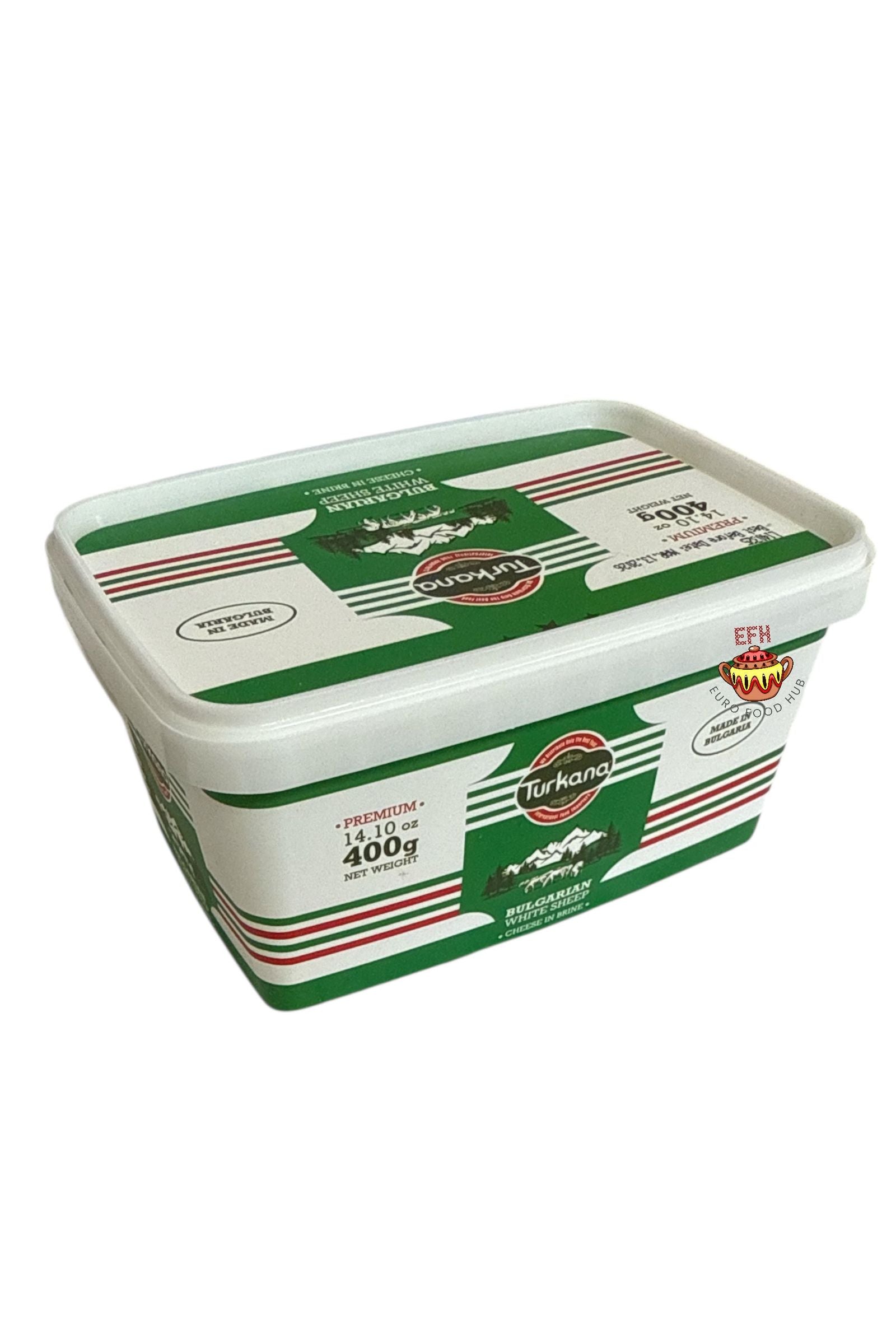 Turkana PREMIUM BULGARIAN White SHEEP CHEESE in BRINE - 400g