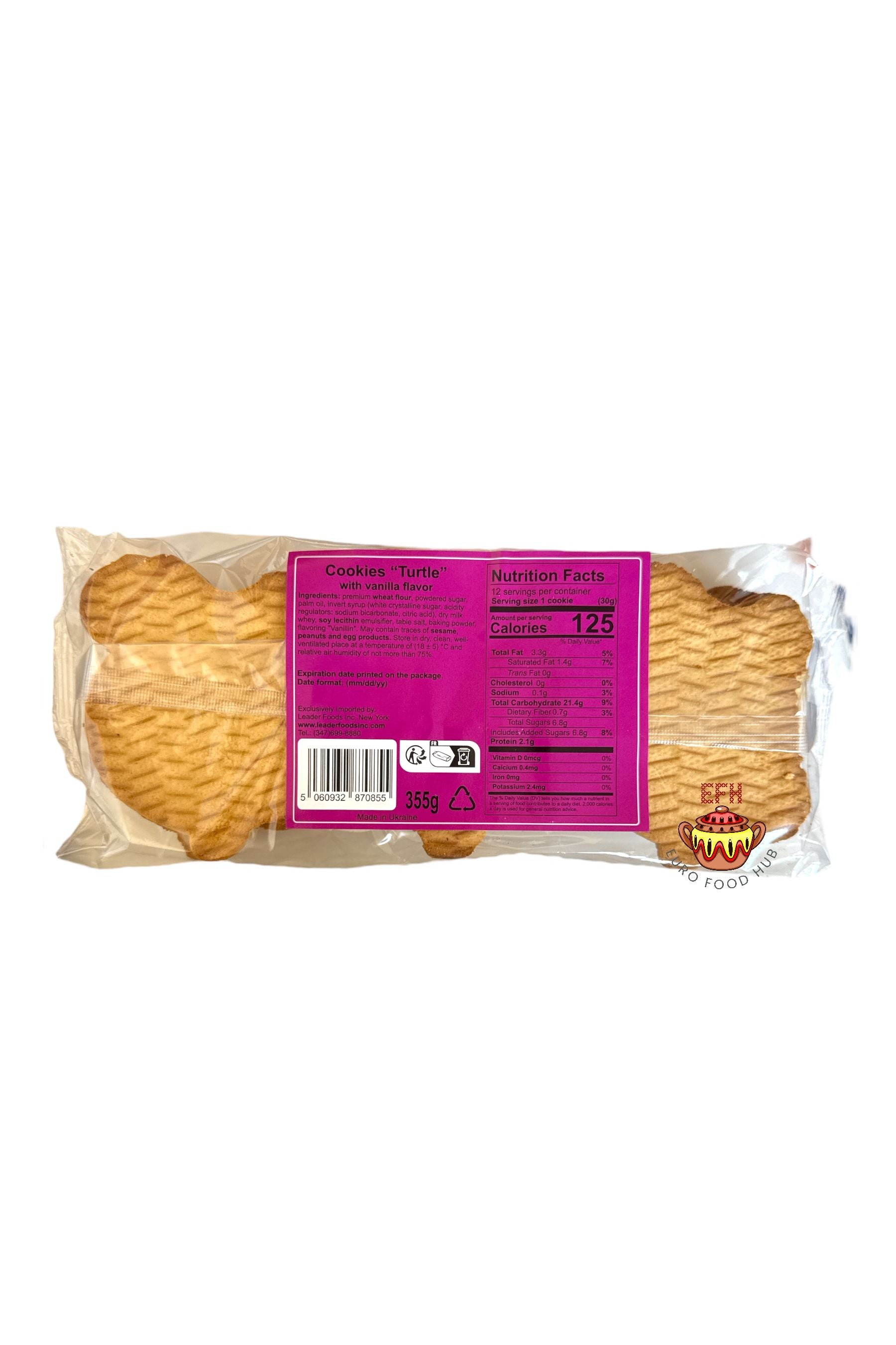 Laska - Vanilla Flavored TURTLE Cookies - 355g