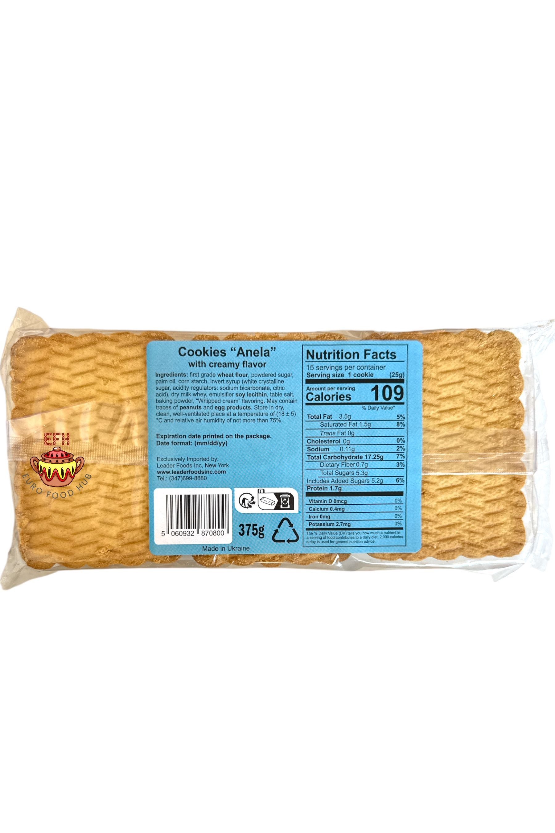 Laska - ANELA Cookies - WHIPPED CREAM - 375g
