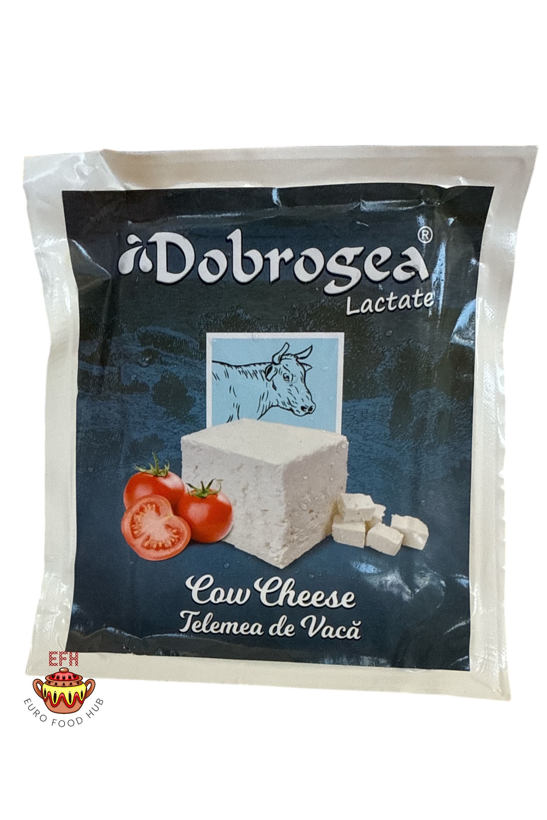 Dobrogea Lactate Romanian COW Cheese - 400g - Telemea de Vaca