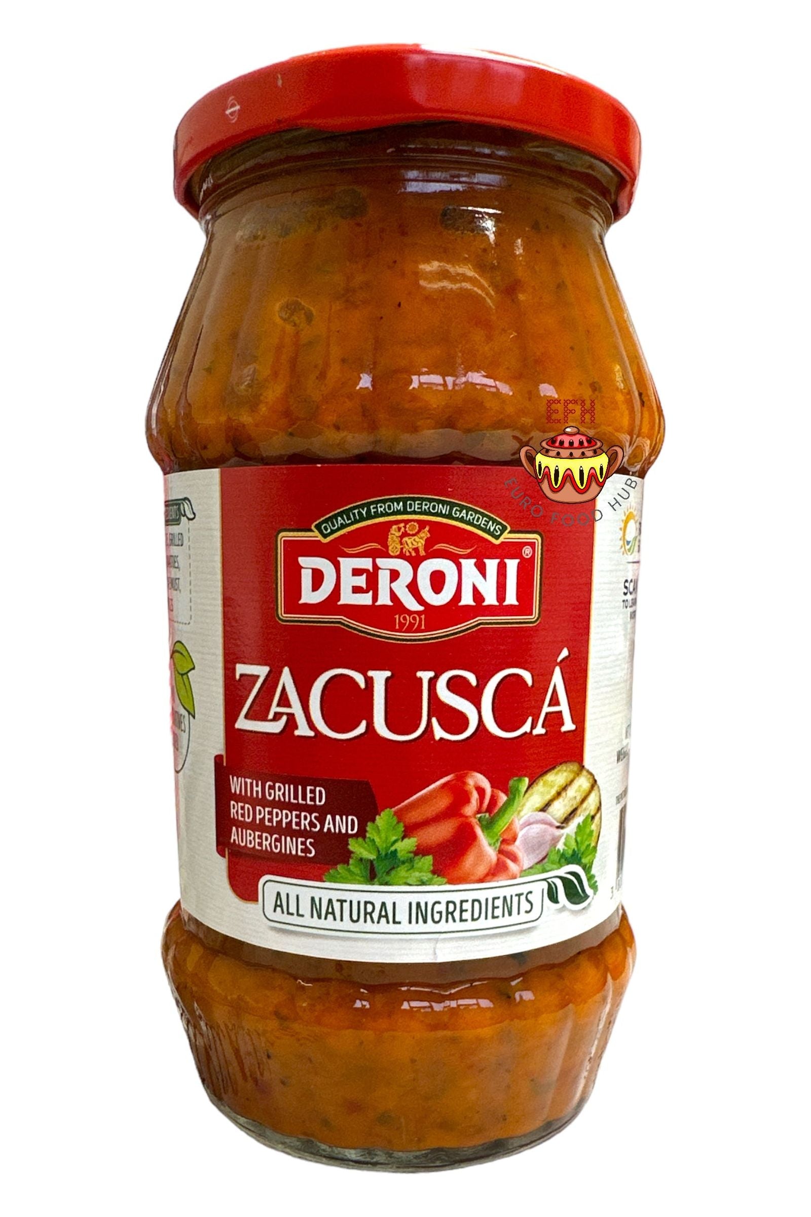 NEW! Deroni Homemade Zacusca with Roasted Peppers - 500g