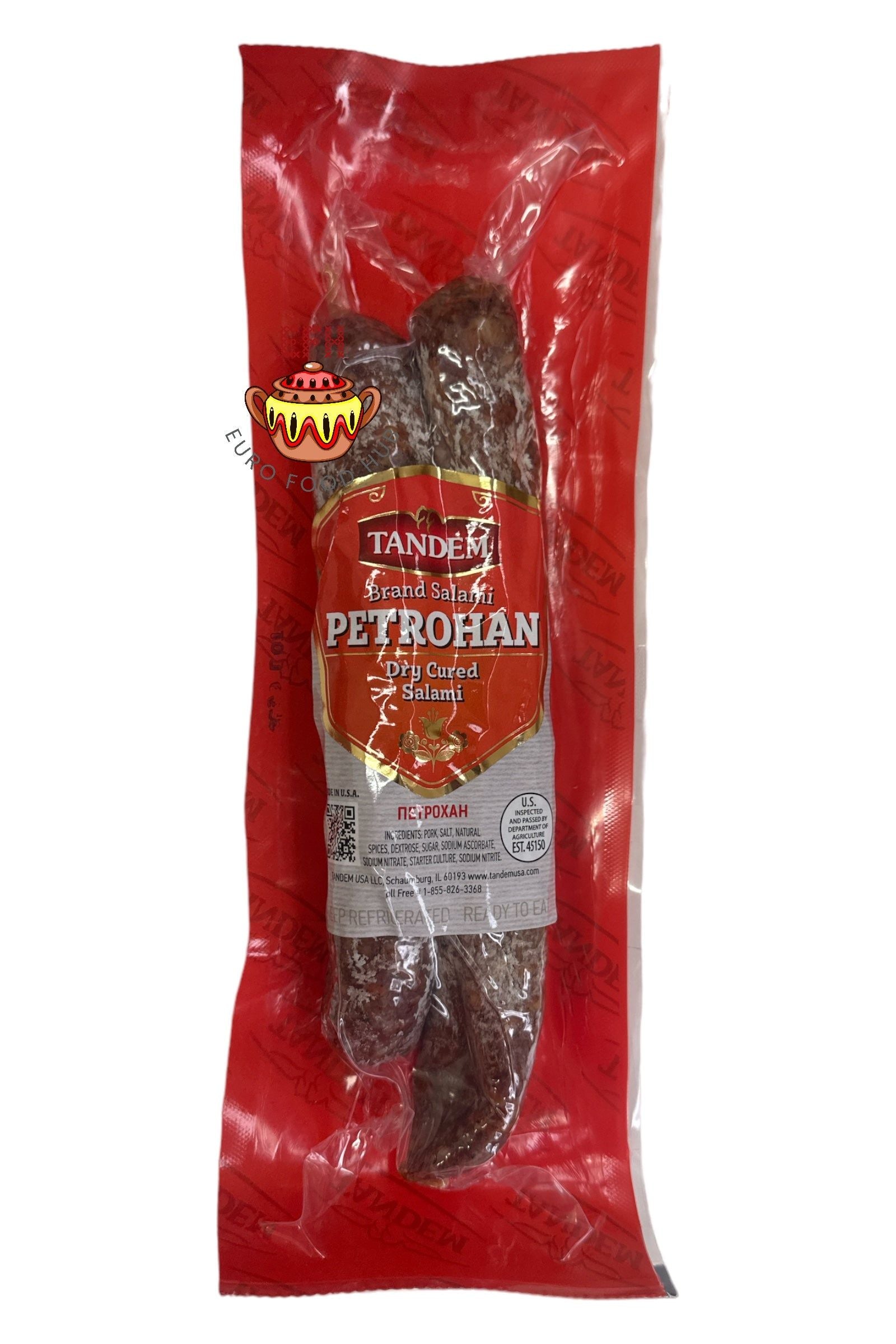 PETROHAN - Tandem - Dry Cured Premium Salami ~0.5 lbs