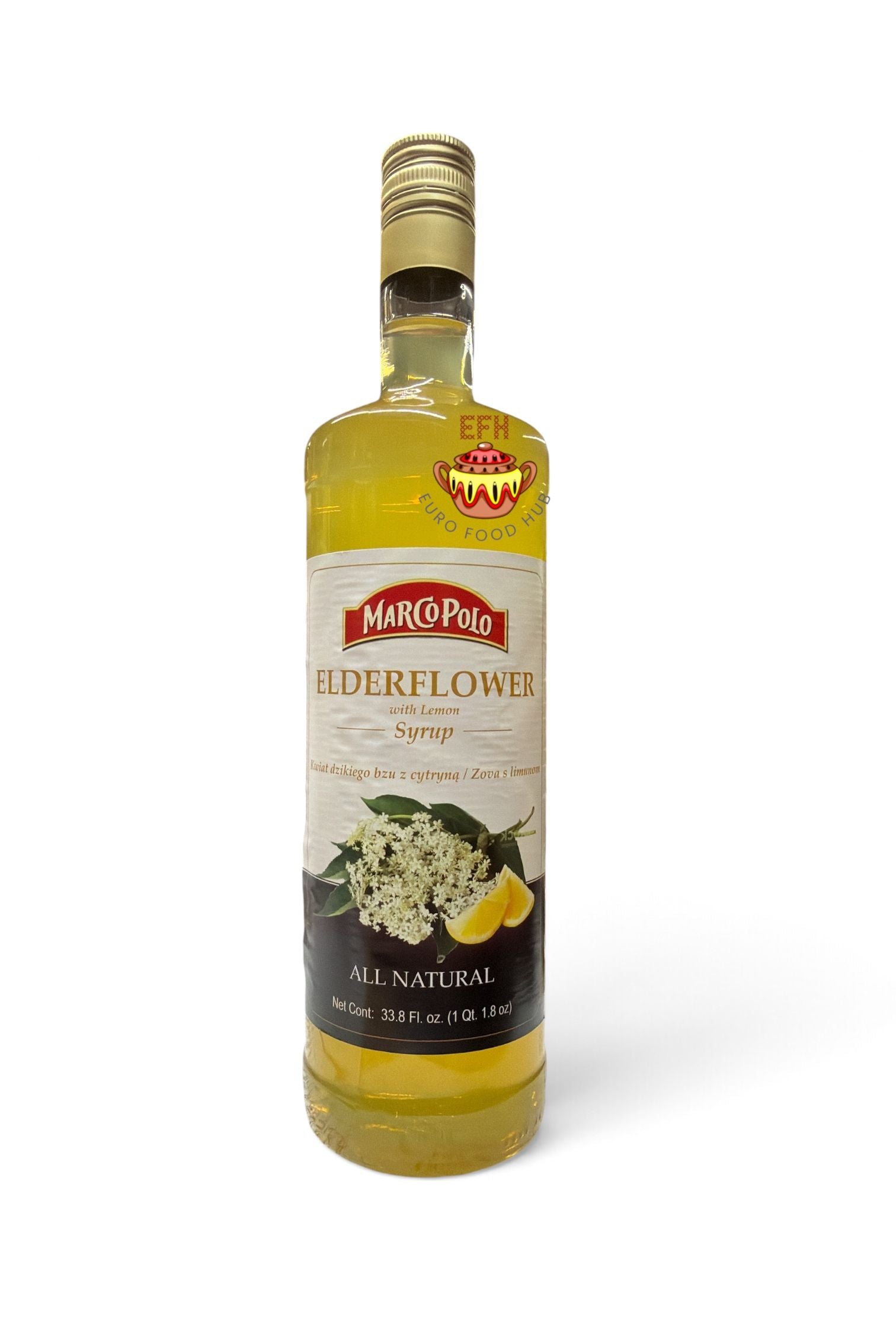 Marco Polo - ELDERFLOWER SYRUP with Lemon - Сироп от Бъз / Sirop de Soc