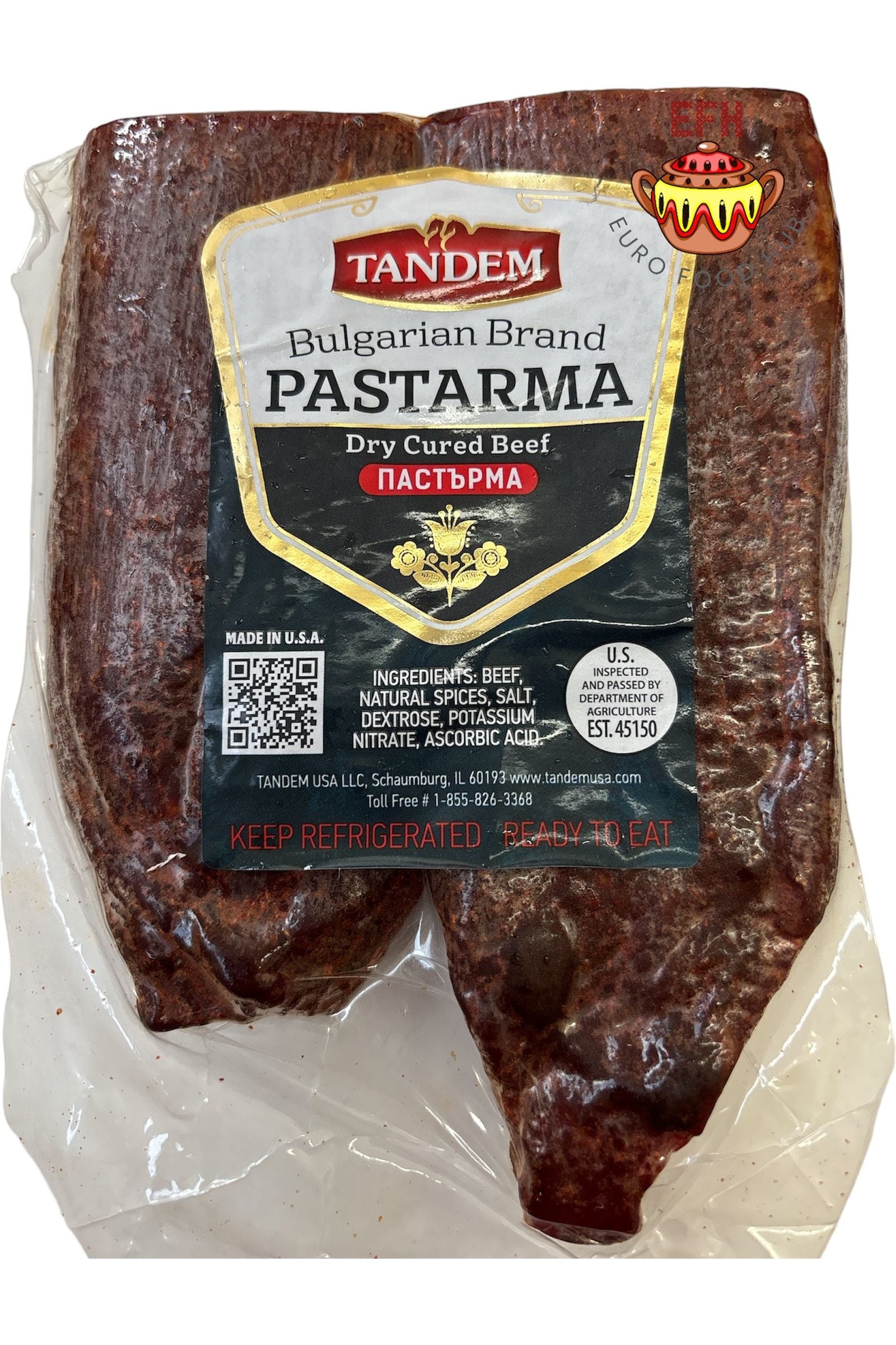 Bulgarian Traditional Dry Cured Beef Filet - PASTARMA - Tandem