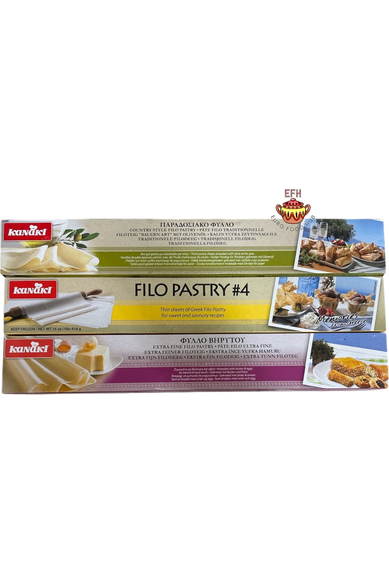 Kanaki Fillo Dough - Phyllo Pastry Sheets - Available in Thin & Country Style