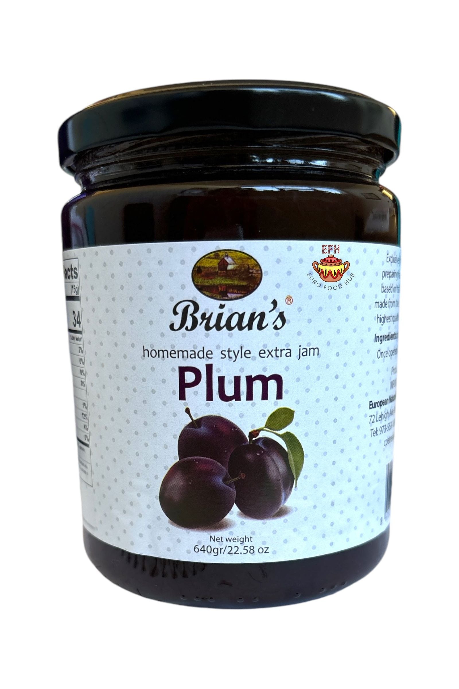 Brian's Homemade Style Jam - PLUM - 640g