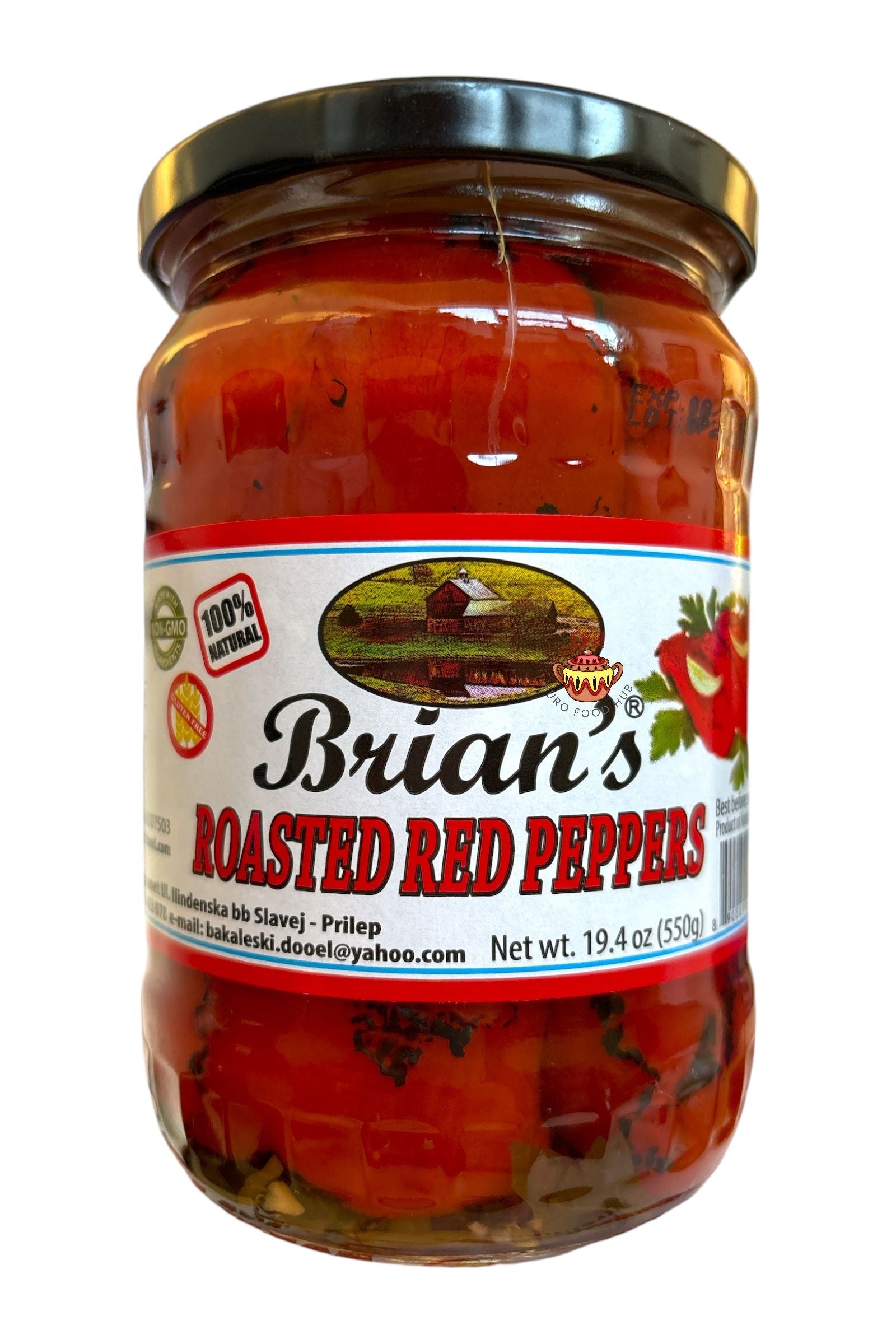 Brian's Roasted & Peeled Red Peppers - 550g