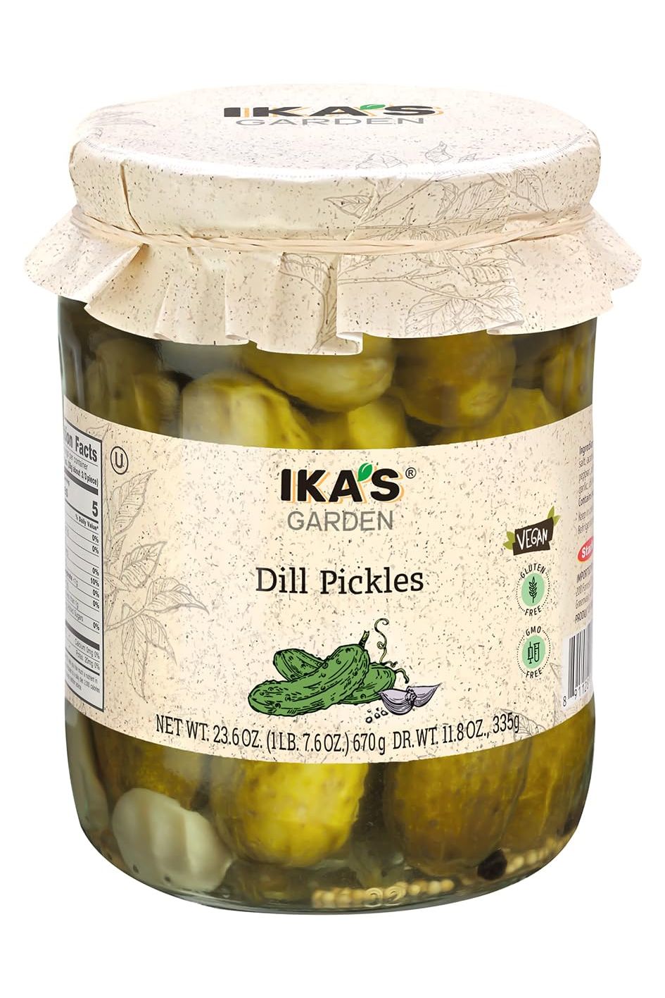 IKA's Garden - Dill Pickles Kosher - 670g