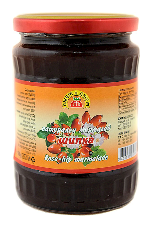 Bulgarian ROSEHIP Marmalade Extra -J&J - 360 or 650g - SHIPKA