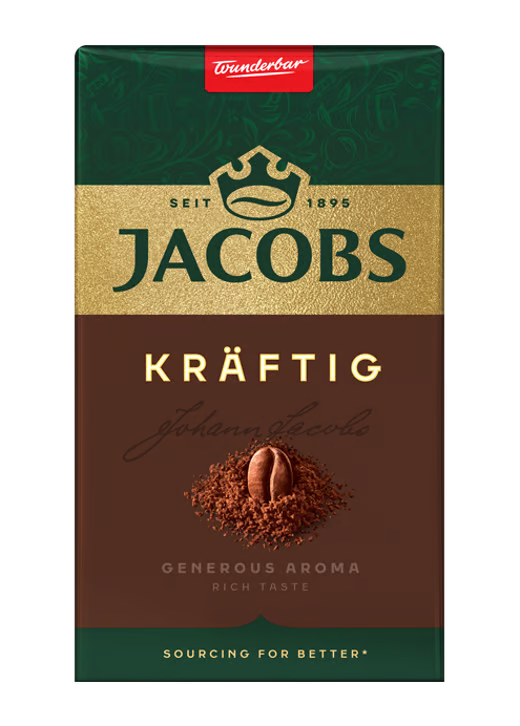 Jacobs KRAFTIG Dark Roast Ground Coffee - 250g