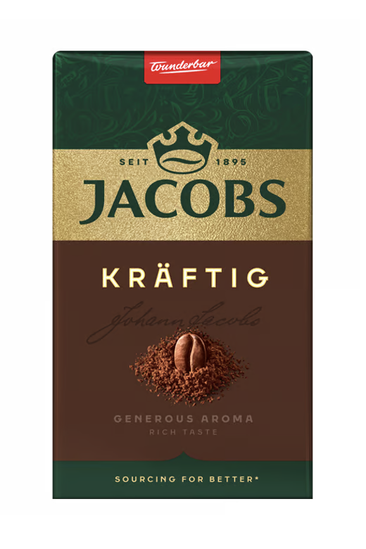 Jacobs KRAFTIG Dark Roast Ground Coffee - 250g