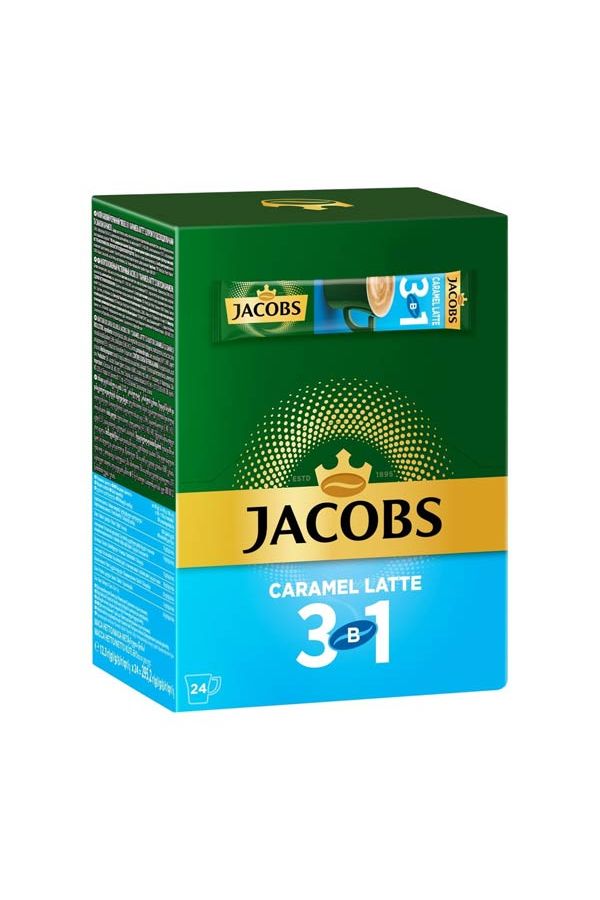 Jacobs Instant 3 in 1 Coffee - CARAMEL LATTE - Box of 24