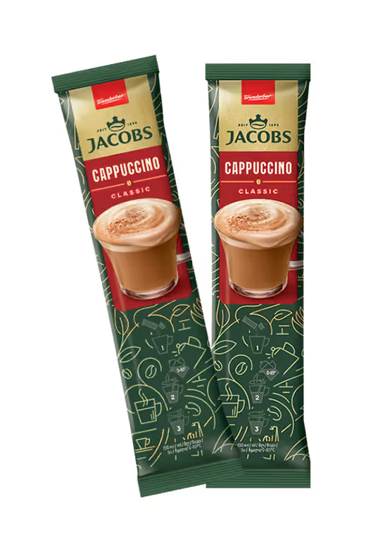 Jacobs Instant Coffee - CLASSIC Capuchino - Box of 10
