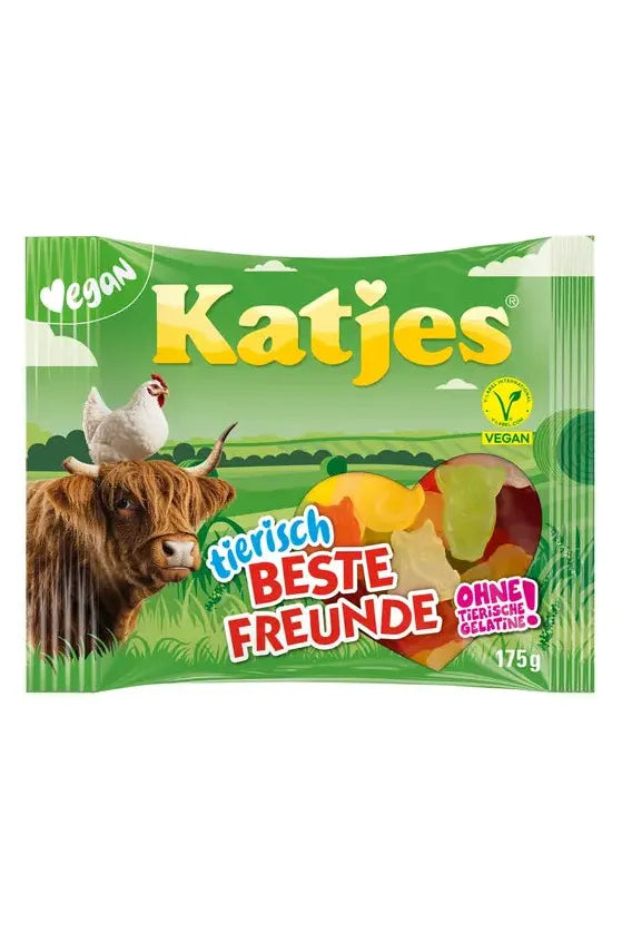 Katjes BESTE FREUNDE - 100% Vegan Gummies ANIMAL FRIENDS - 175g