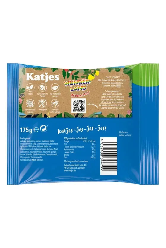 Katjes Wunderland - 100% Vegan Gummies WONDERLAND Rainbow Edition - 175g