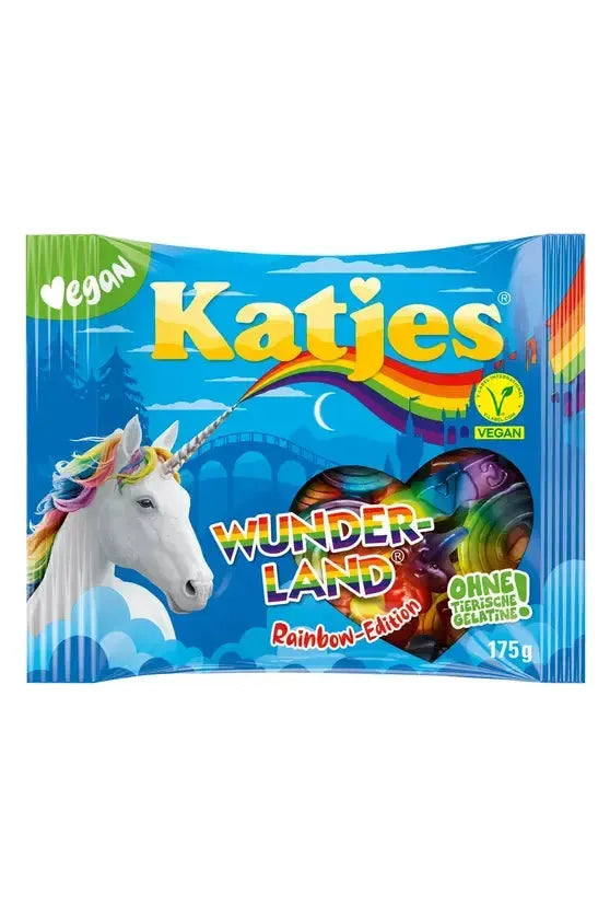Katjes Wunderland - 100% Vegan Gummies WONDERLAND Rainbow Edition - 175g