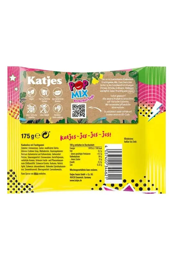 Katjes POP MIX - 100% Vegan Gummies - 175g