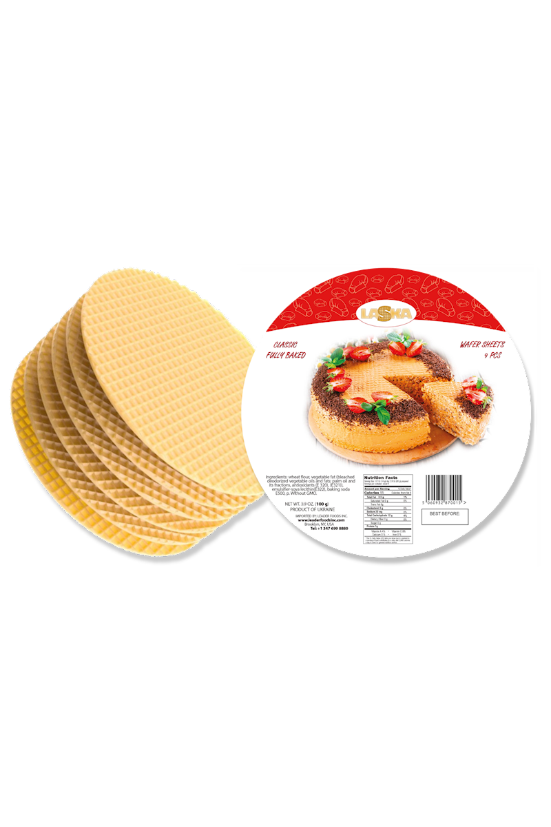 Waffle Sheets - LASKA - ROUND - CLASSIC - 100G