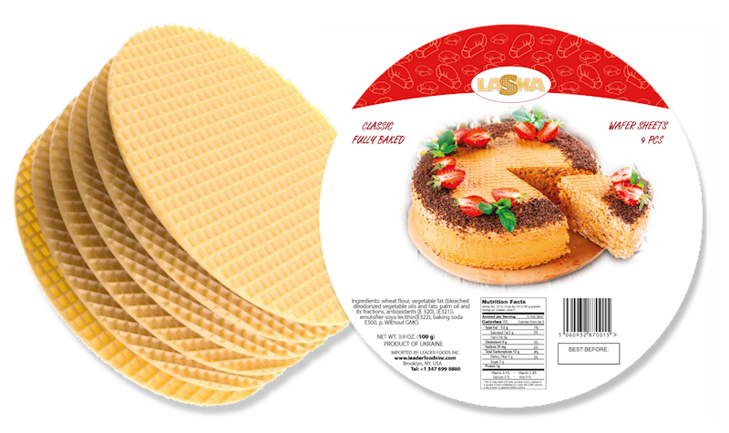 Waffle Sheets - LASKA - ROUND - CLASSIC - 100G