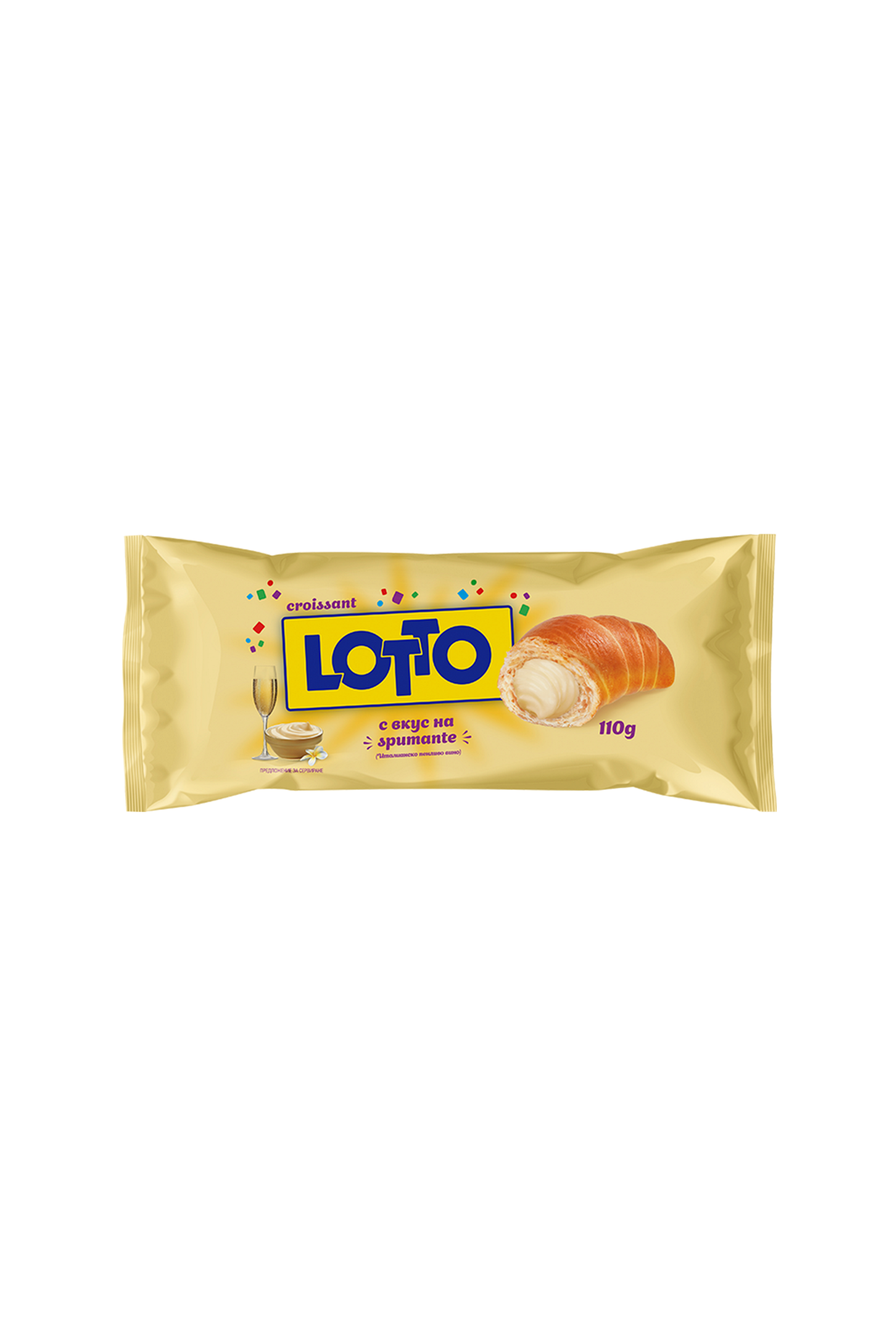 LOTTO - Large Croissant with CHAMPAGNE CREAM Filling - 110g
