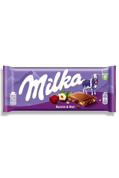 Milka Chocolate - Raisins & Nuts - 80g