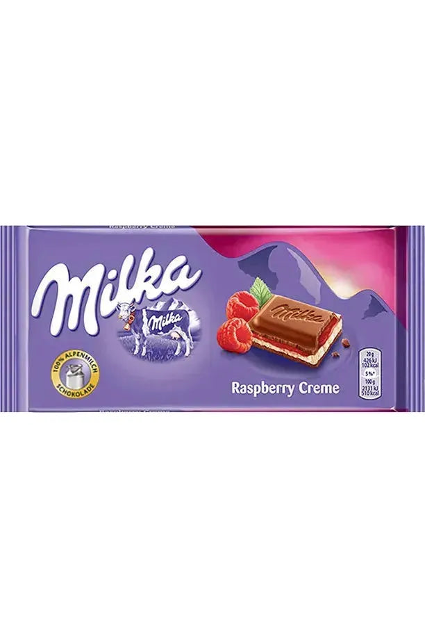 Milka Chocolate - Raspberry Creme - 100g