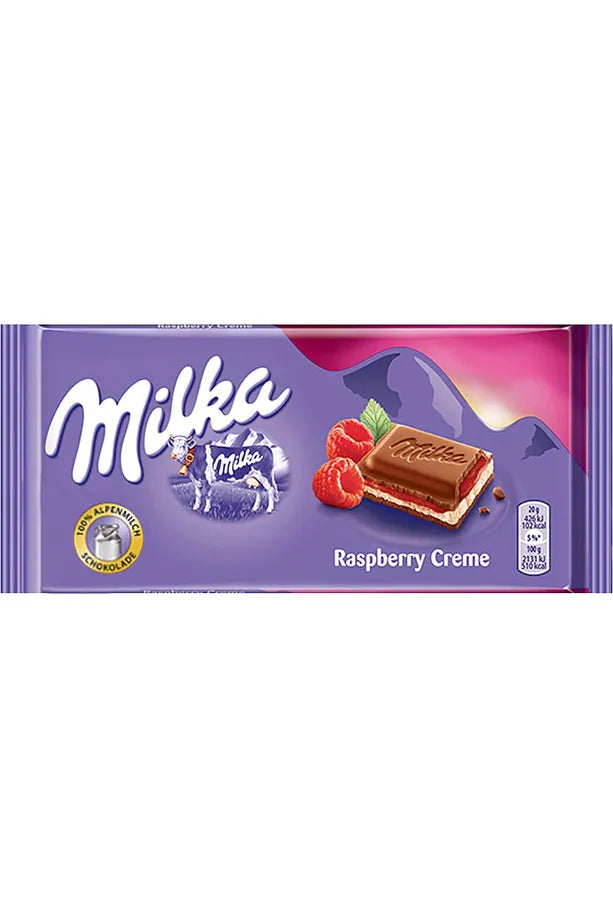 Milka Chocolate - Raspberry Creme - 100g