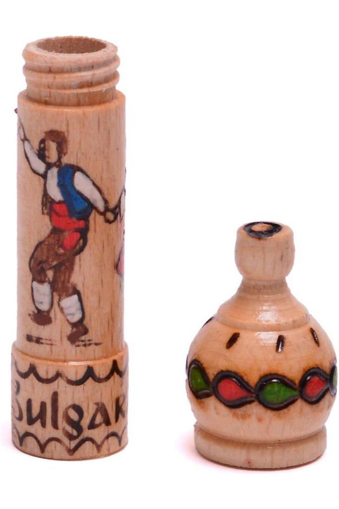 Bulgarian Rose Souvenir in Wooden Casing - MUSKALCHE