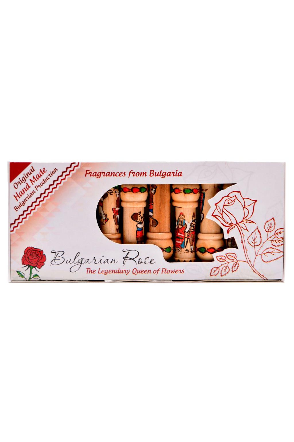 Bulgarian Rose Souvenir in Wooden Casing - MUSKALCHE