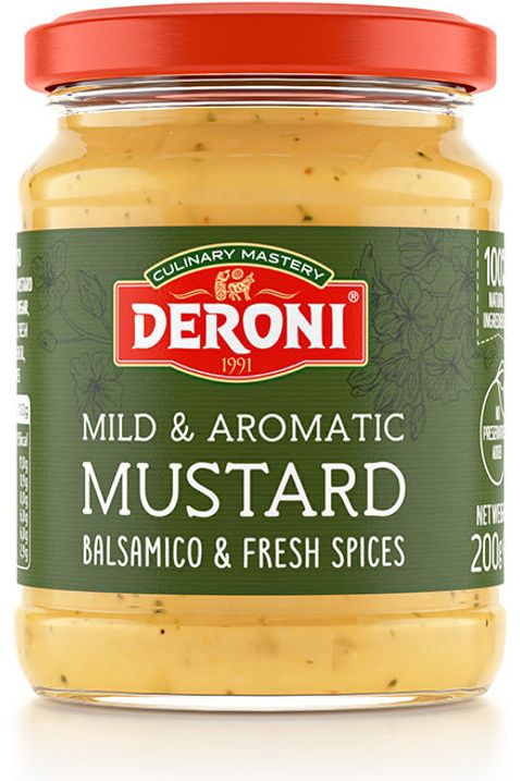 NEW! MILD & AROMATIC Mustard - DERONI - 200g