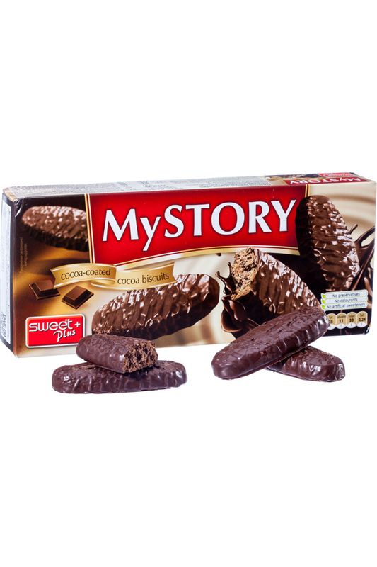 Cocoa Coated Biscuits - MY STORY - Sweet+