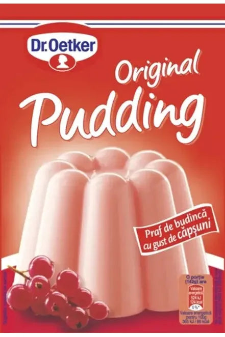 Dr. Oetker - Strawberry-flavored Pudding Powder - 40g