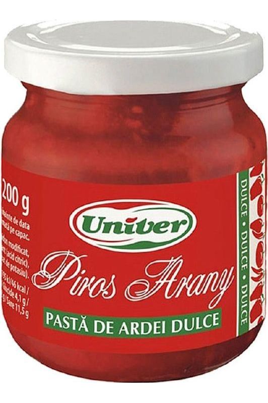 Red Pepper Paste SWEET - Piros Arany DULCE - UNIVER - 200G JAR