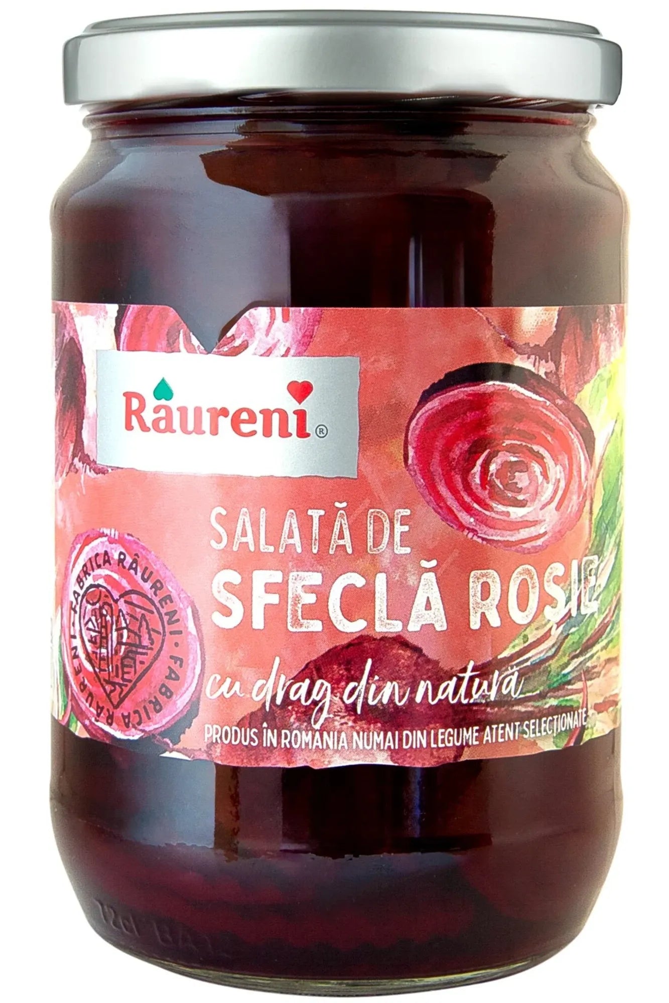 RAURENI - Red Beetroot Slices in Vinegar - Salata de Sfecla - 680g
