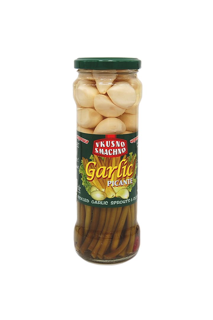 Vkusno Smachno - PICKLED GARLIC SPROUTS & CLOVES - 370ml
